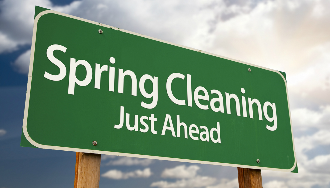 spring cleaning sign