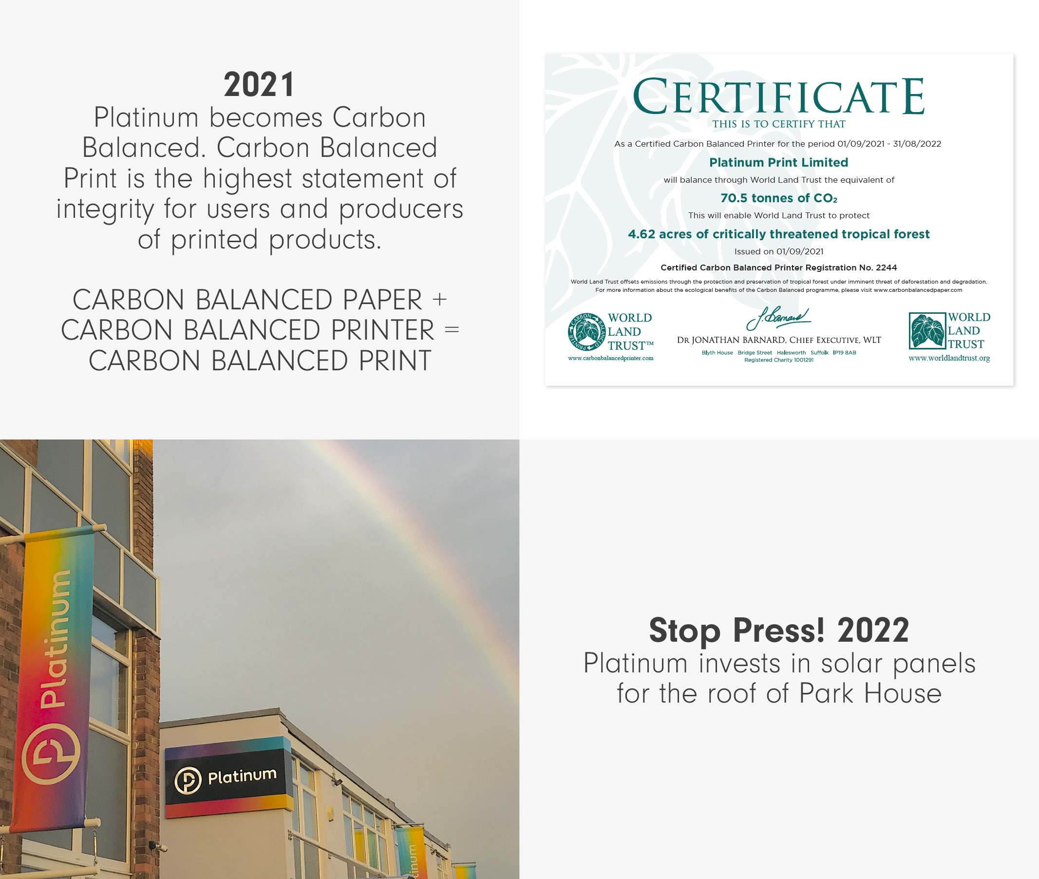 carbon balanced certificate